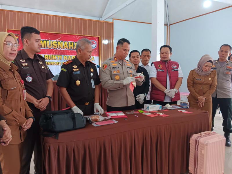 Polres Lamandau Musnahkan Sabu hingga Etomidate dari Dua Kasus Maret 2026