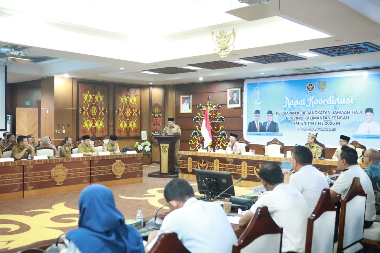 Wagub Kalteng Tekankan Sinergi Lintas Sektor untuk Layani 1.559 Jemaah Haji 2026