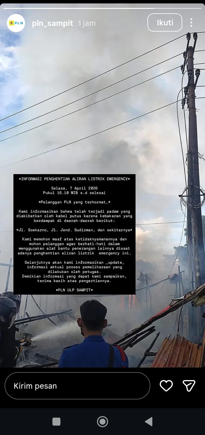 Listrik Hidup Mati Berulang di Sampit, Warga Keluhkan Peralatan Terancam Rusak