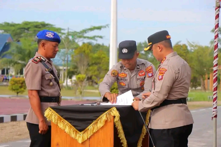 Sertijab di Polres Katingan, Ini Pesan Kapolres Dodik Hartono