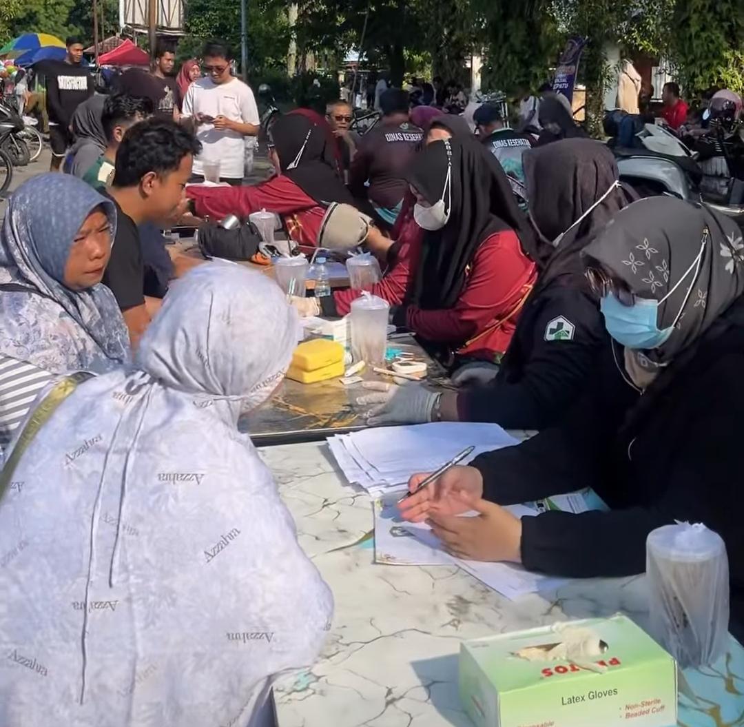 Dinkes Kotim Rutin Gelar Cek Kesehatan Gratis Saat CFD di Taman Kota