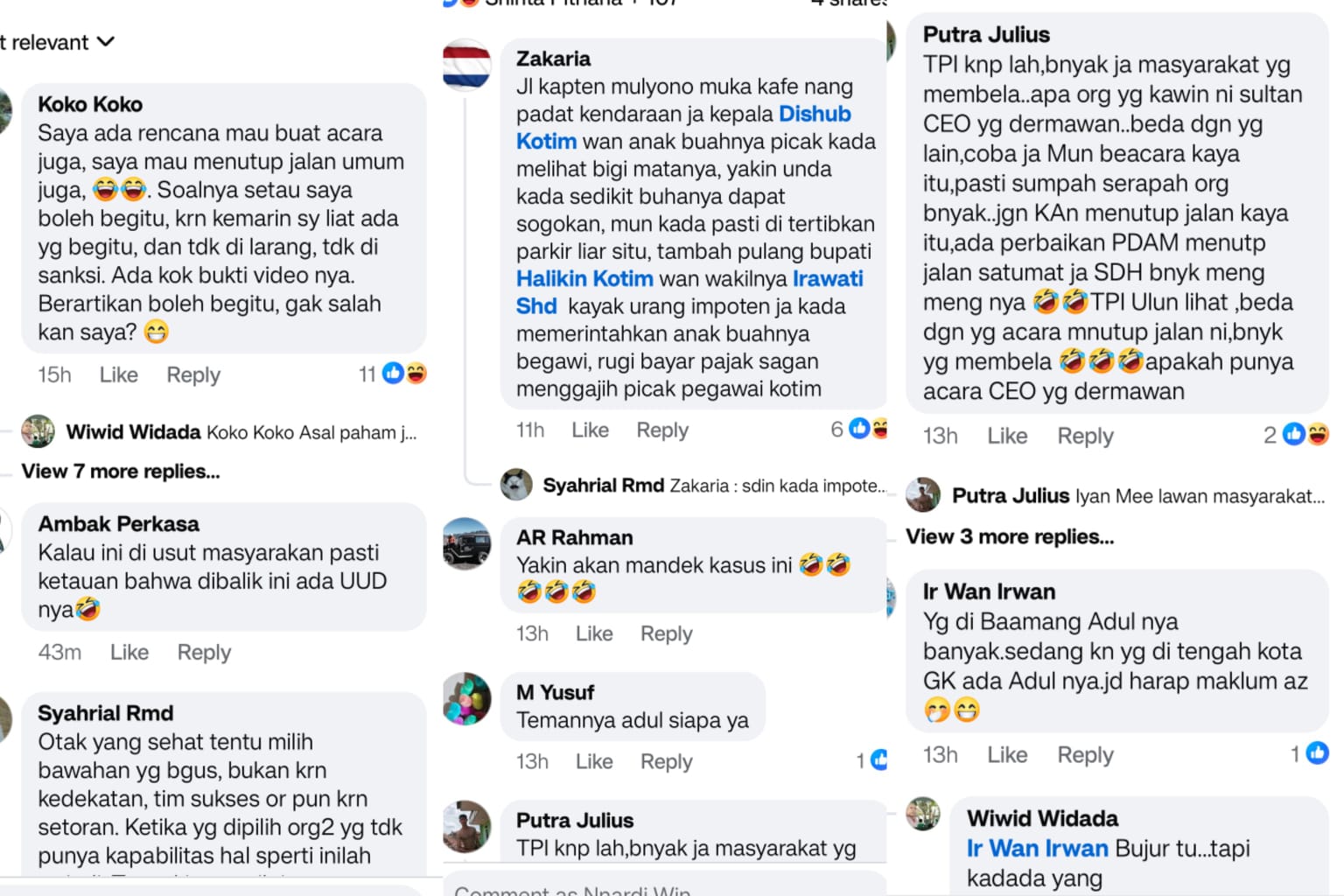 Gegara Biarkan Jalan Cristopel Mihing Ditutup 2 Hari Hajatan Nikah, Dishub Kotim Jadi Bulan-bulanan Masyarakat