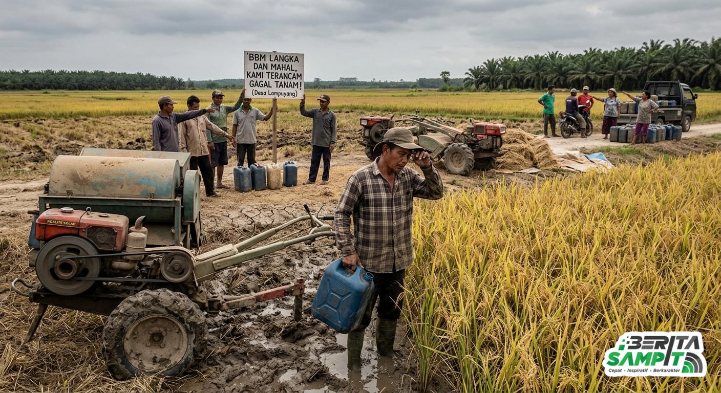 BBM Langka dan Melambung, Petani Lampuyang Dihantui Gagal Tanam