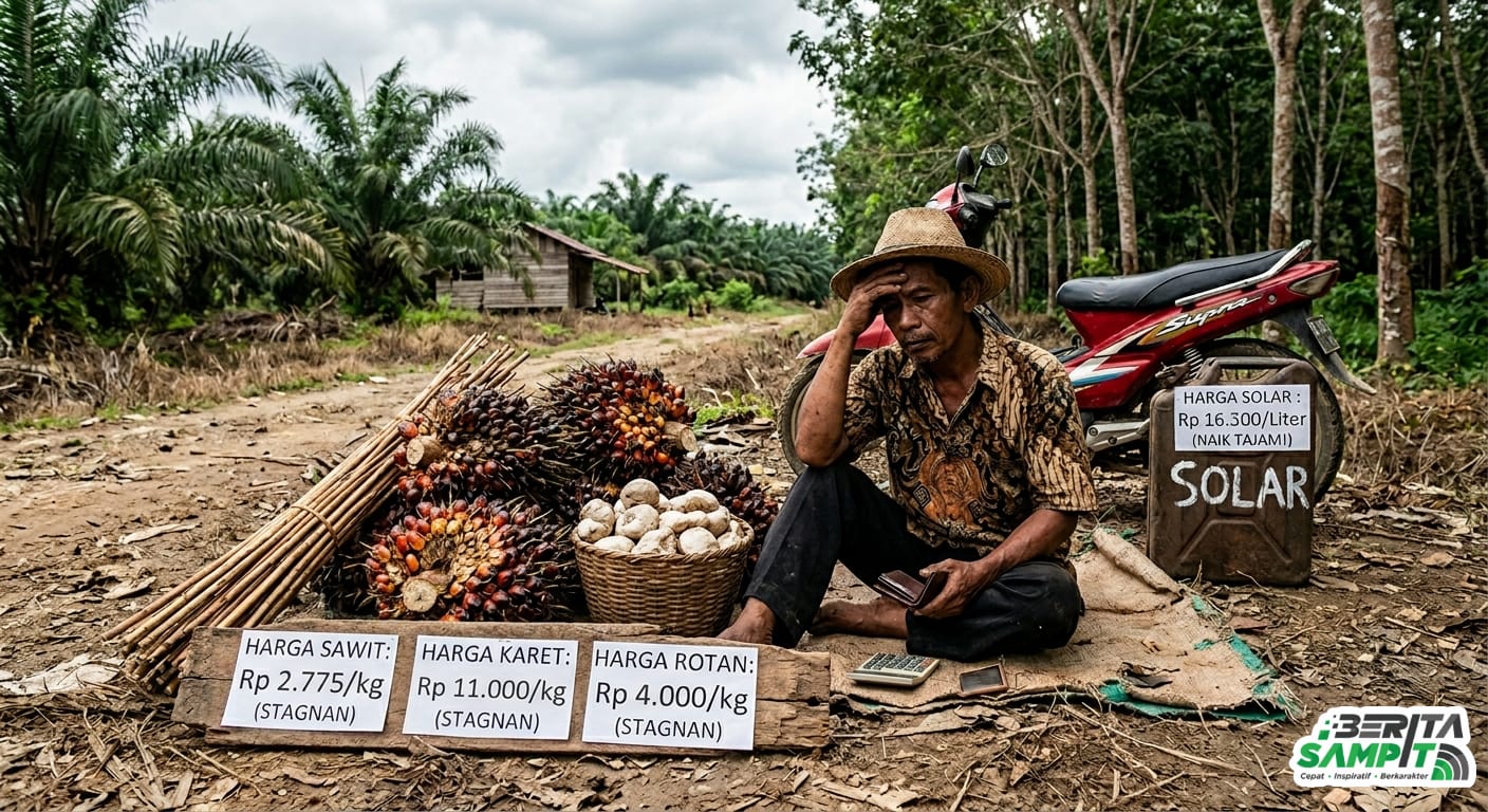 Harga Komoditas Stagnan, BBM Melonjak: Petani Kotim Kian Terjepit
