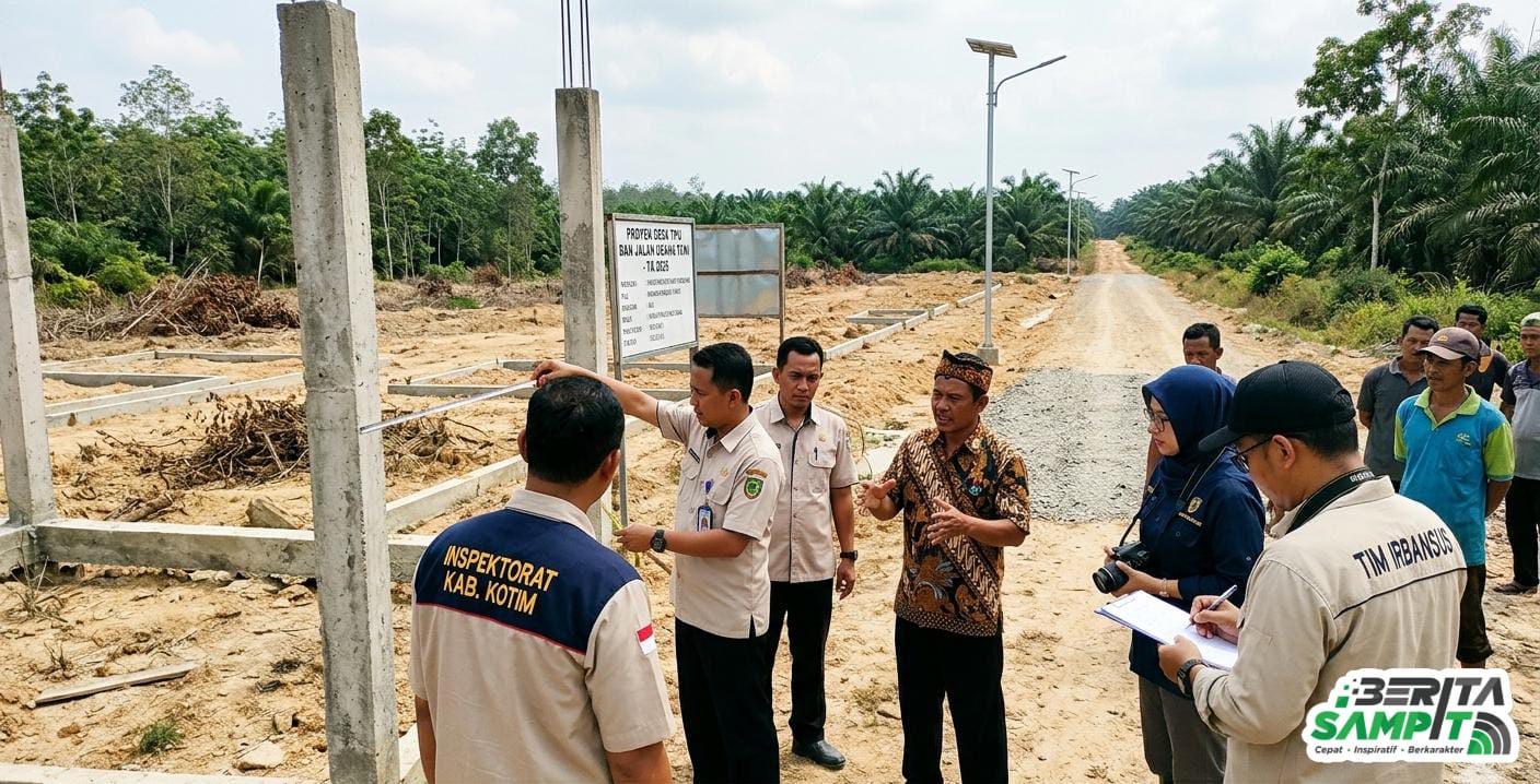 Apakah Ada Masalah? Inspektorat Sidak Proyek Desa di Kotim