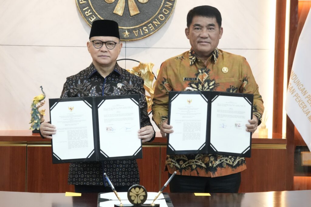 Menteri Mukhtarudin dan Gubernur Sulut Teken MoU serta PKS, Perkuat Pelindungan Pekerja Migran