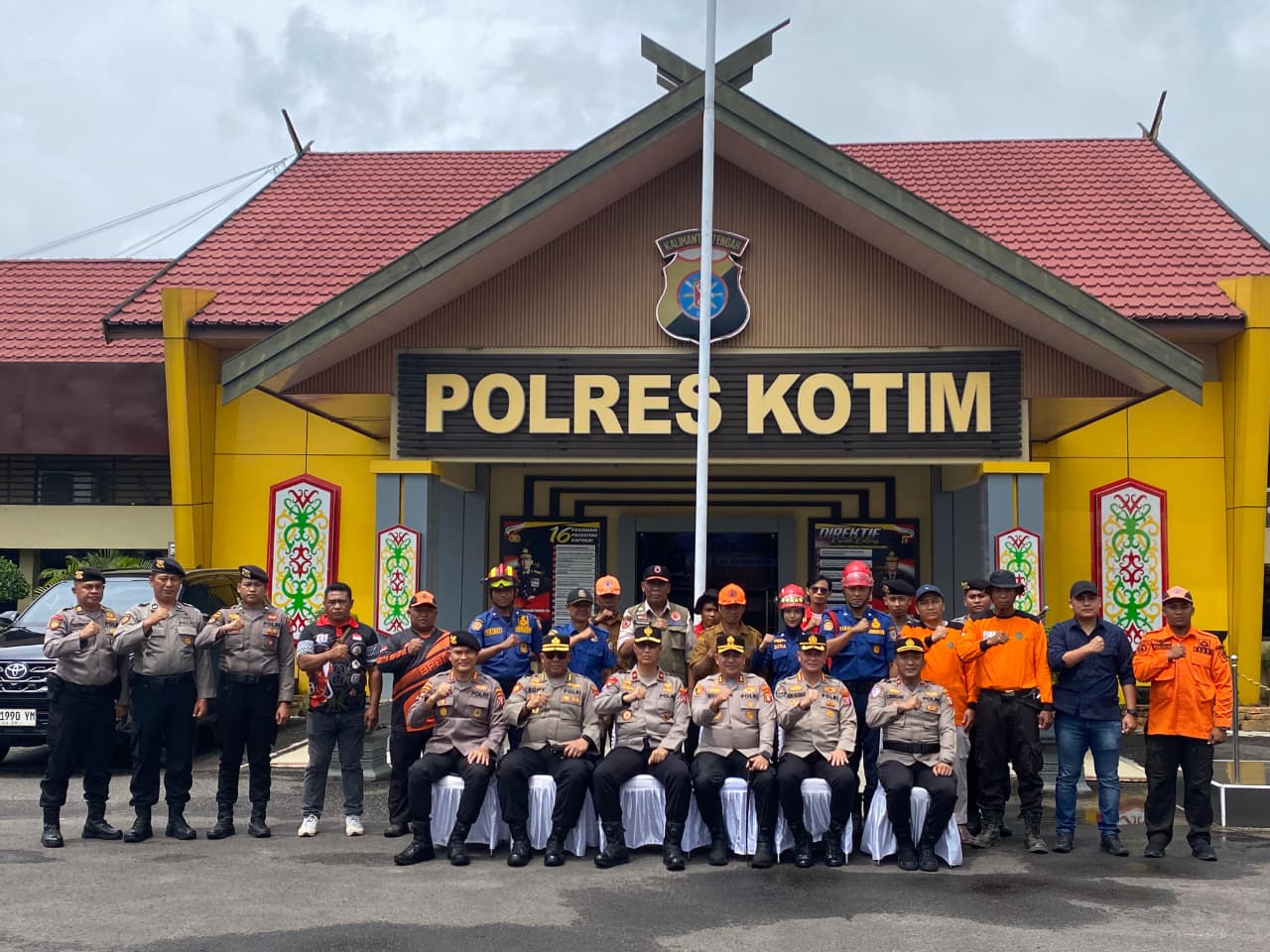Wakapolda Kalteng Tinjau Kesiapan Karhutla di Polres Kotim, Tegaskan Pentingnya Kolaborasi Lintas Sektor