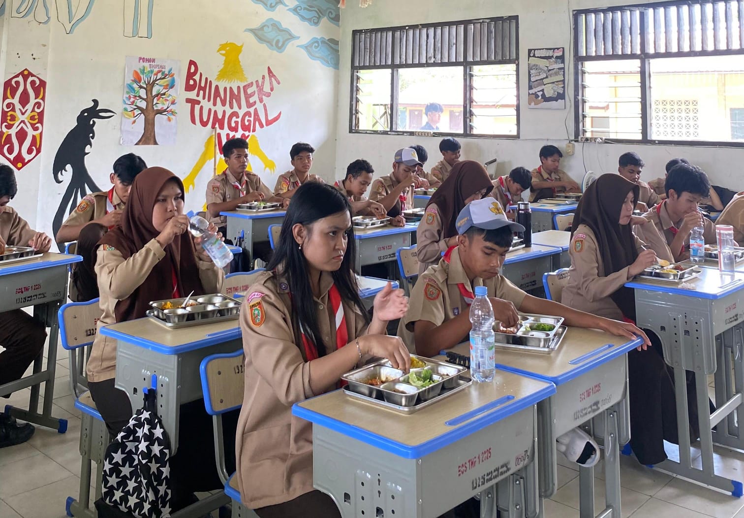 Ribuan Siswa Terima Manfaat MBG dari SPPG Baamang Tengah 4