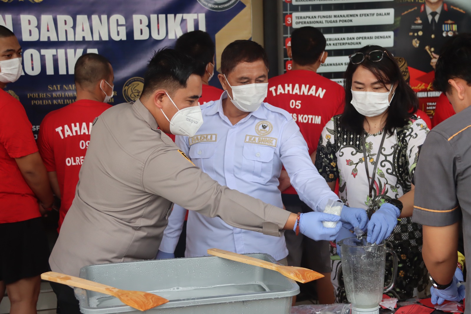 Polres Kotim Musnahkan 1.297,45 Gram Sabu, Selamatkan Ribuan Jiwa dari Ancaman Narkoba