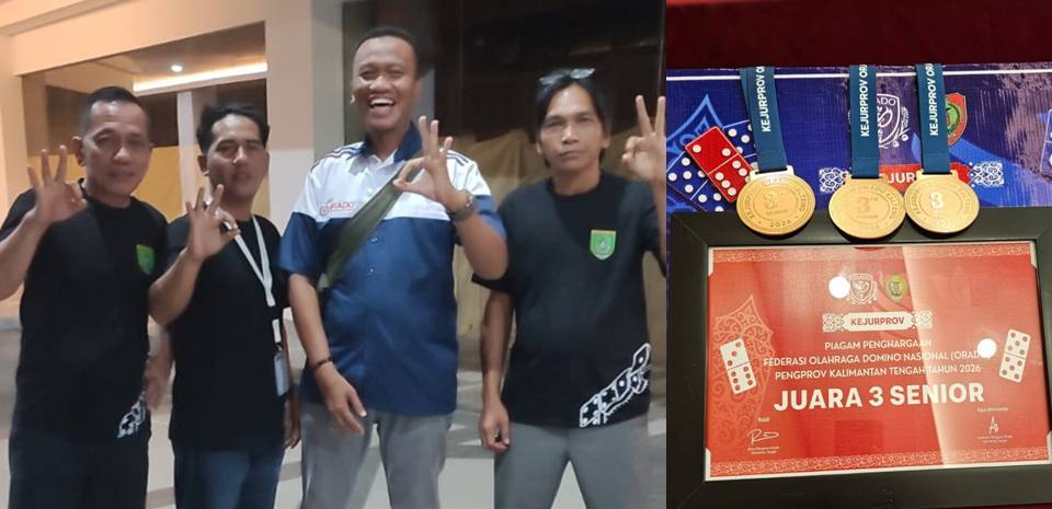 Tidak Diunggulkan, Atlet Domino Senior Barsel Mampu Raih Juara III Kejurprov Orado 2026