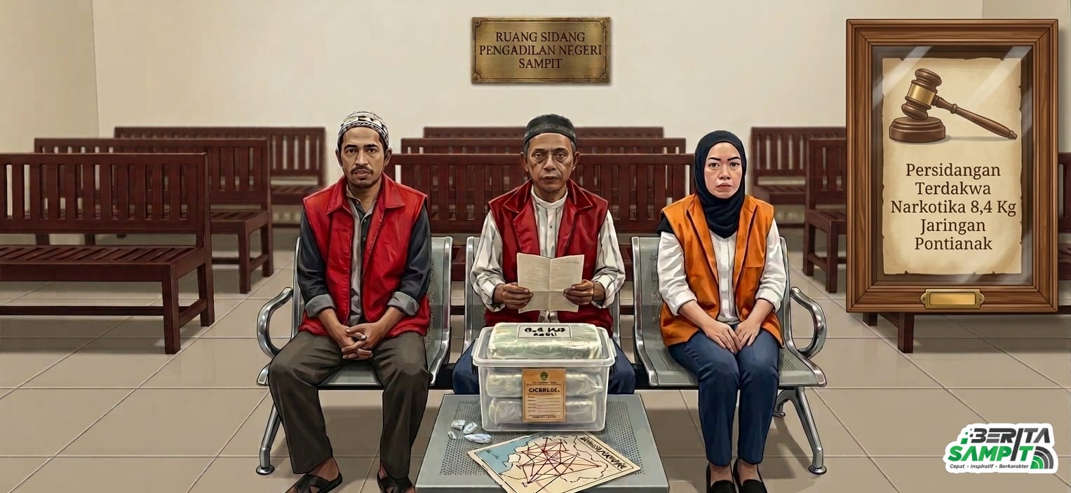 Mananti Nasib Sindikat Sabu 8,4 Kg Yang Mulai Disidangkan Di Pn Sampit