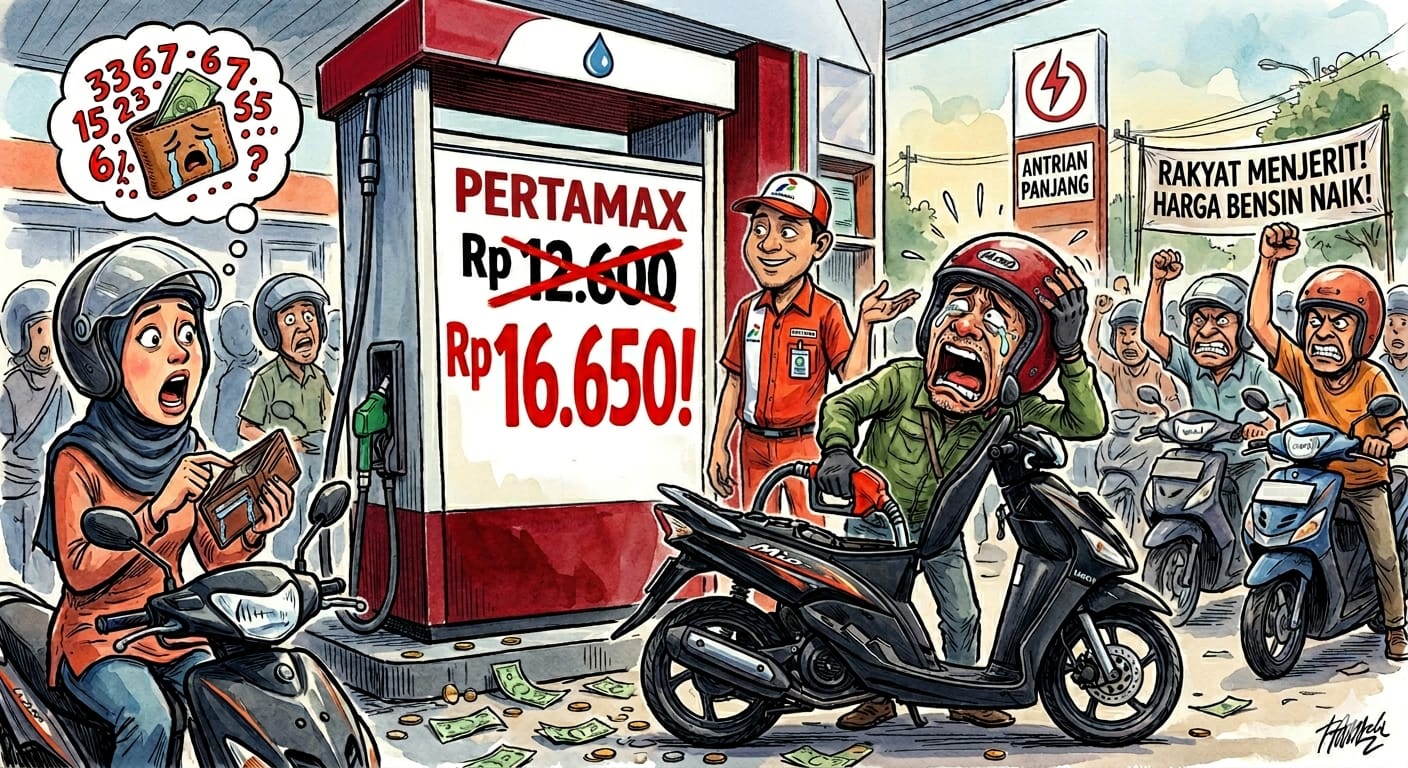 Harga Pertamax Mendadak Naik Jadi Rp16.650 Per Liter, Warga Kotim Keluhkan Beban Baru