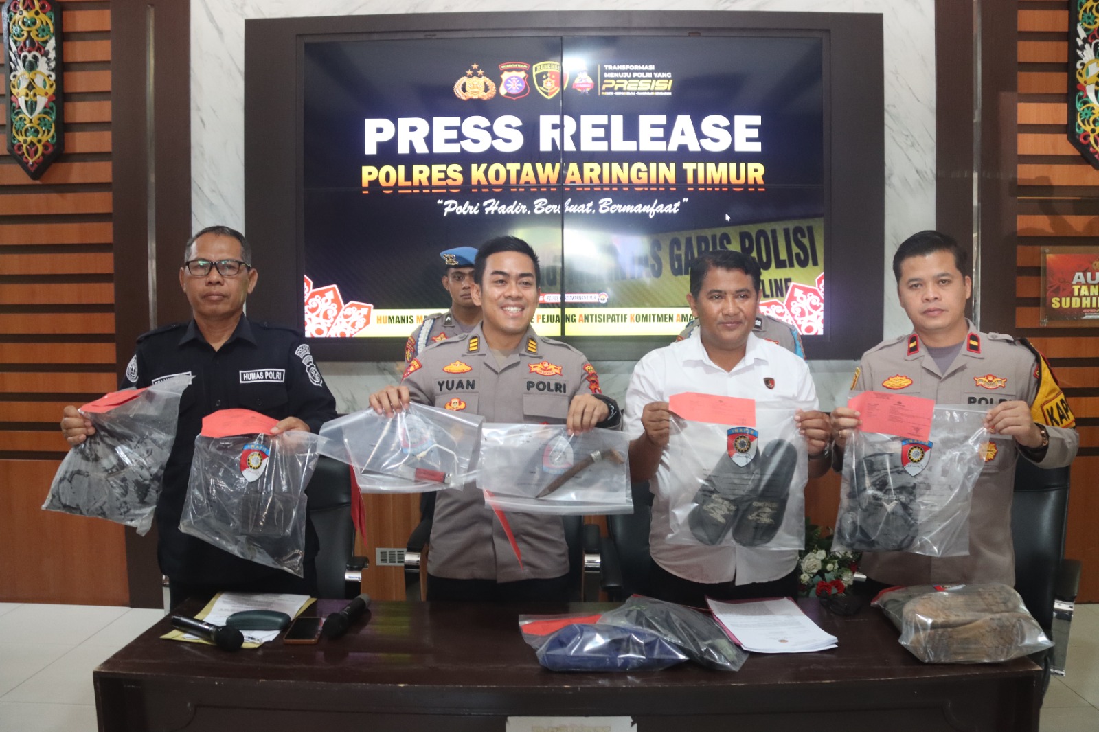 Polres Kotim Ringkus Pelaku Pembunuhan Di Tangar, Diduga Dipengaruhi Miras Dan Narkoba