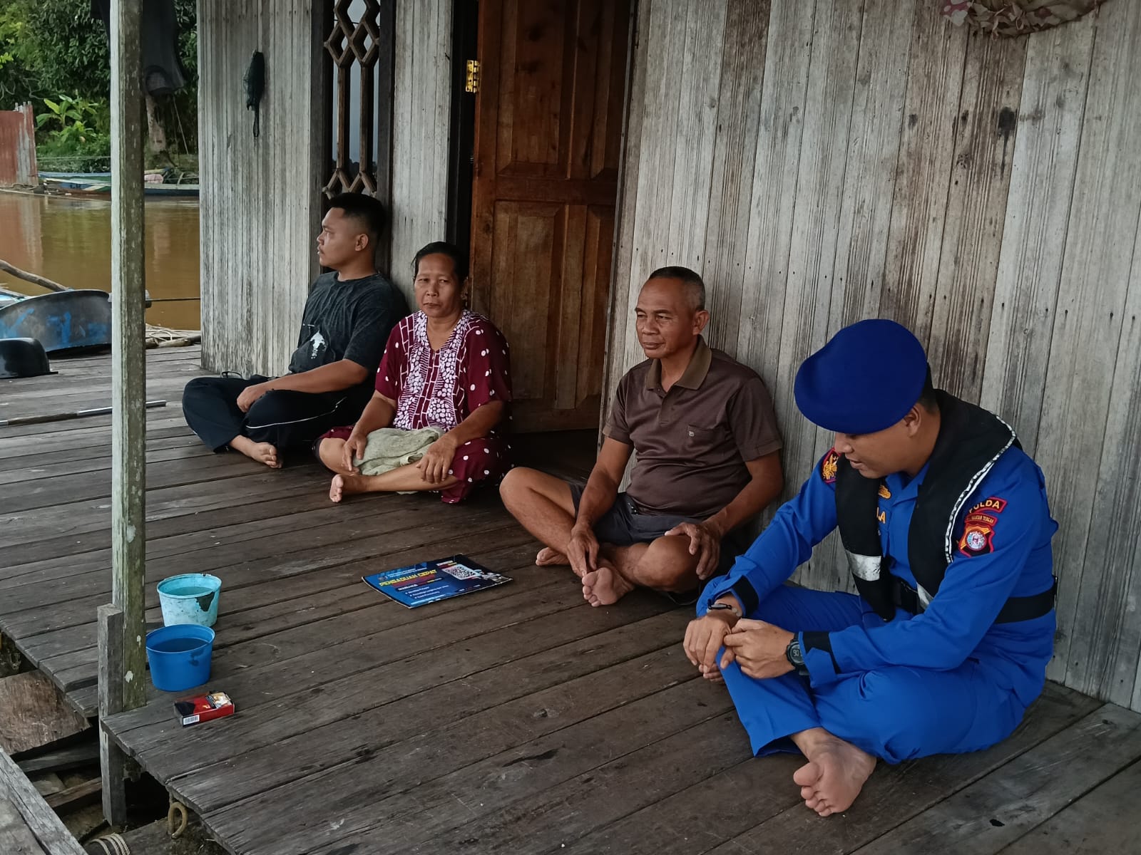 Jaga Kamtibmas, Gelar Sambang Silaturahmi Di Buntok Seberang